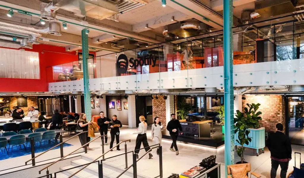 Oficina de spotify actuales y eficientes